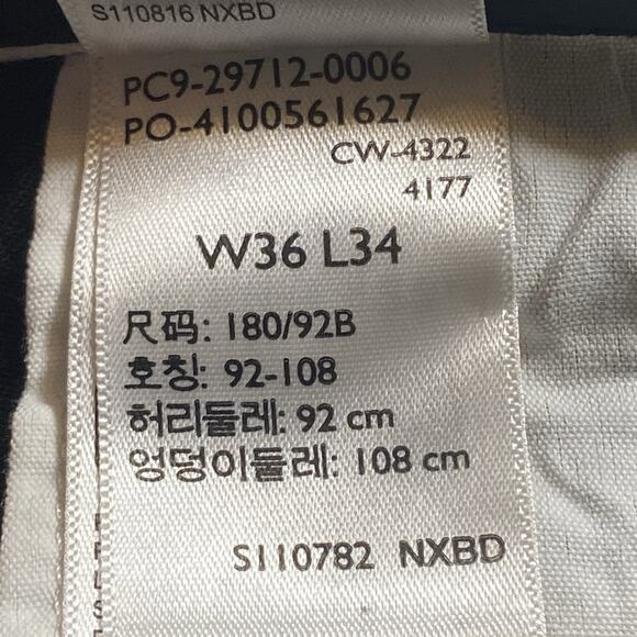 NEW Dockers Pants Mens 36x34 Easy Khaki Straight Fit Black Comfort Waistband - Picture 7 of 9